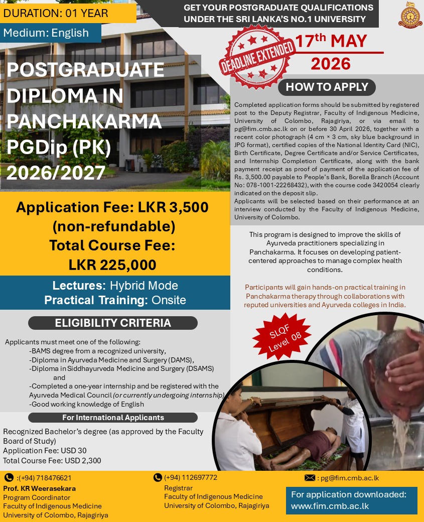 Post Graduate Diploma in Panchakarma