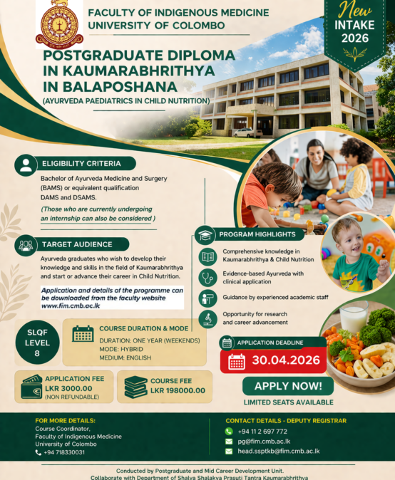 Postgraduate Diploma in Ayurveda Paediatrics in Child Nutrition