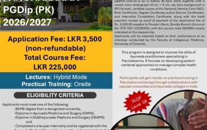 Post Graduate Diploma in Panchakarma