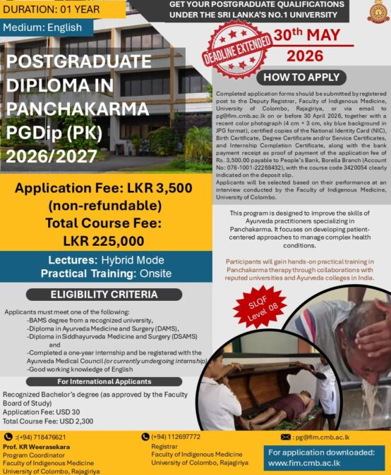 Post Graduate Diploma in Panchakarma