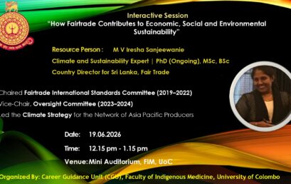 Interactive Session  “How Fairtrade Contributes to Economic, Social and Environmental  Sustainability”