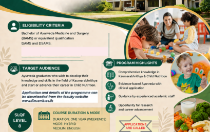 Postgraduate Diploma in Ayurveda Paediatrics in Child Nutrition