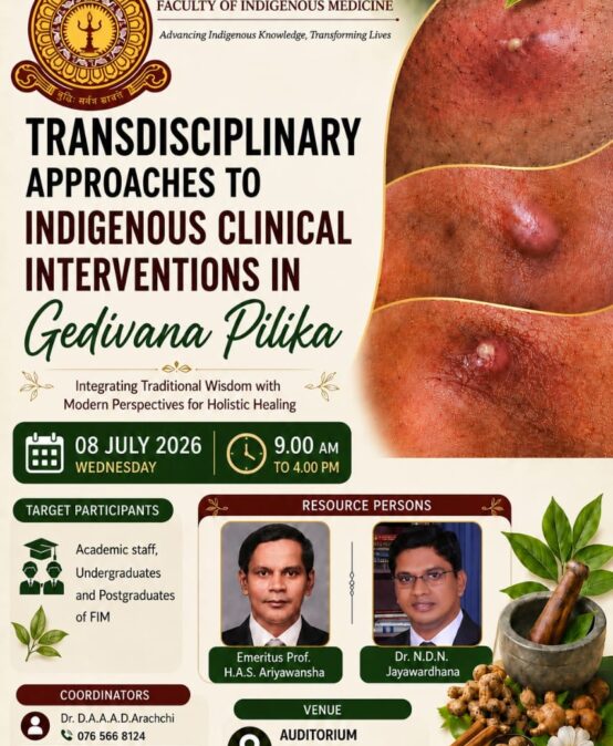 Workshop on “Transdisciplinary Approaches to Indigenous Clinical Intervention in Gedivana Pilika”