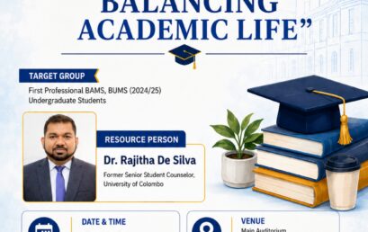 An awareness session on “Blending with University Culture and Balancing Academic Life”