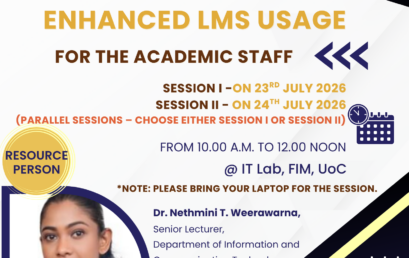 Workshop on Enhanced LMS Usage for the Academic Staff
