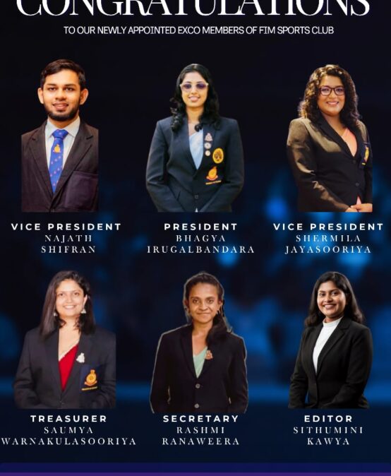 CONGRATULATIONS TO OUR NEWLY APPOINTED EXCO-MEMBERS