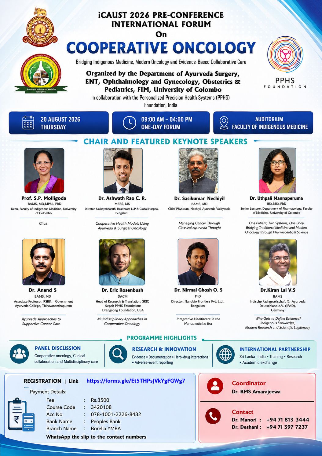 ICAUST 2026 Pre-Conference International Forum on Cooperative Oncology