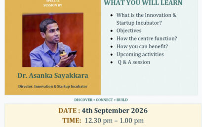 Information session – Innovation & Startup Incubator