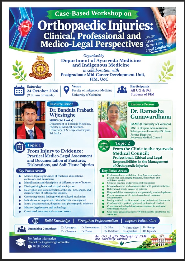 Case based Workshop on Orthopaedic Injuries : Clinical, Professional and Medico- Legal Perspectives Case based Workshop on Orthopaedic Injuries : Clinical, Professional and Medico- Legal Perspectives