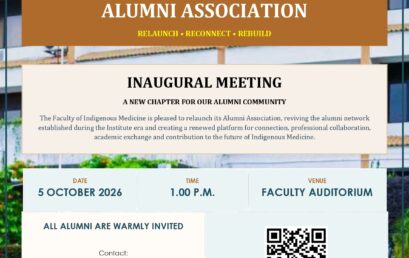 A NEW CHAPTER FOR OUR ALUMNI COMMUNITY – INAUGURAL MEETING