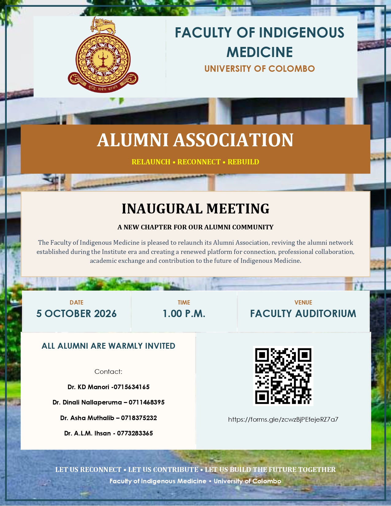 A NEW CHAPTER FOR OUR ALUMNI COMMUNITY – INAUGURAL MEETING A NEW CHAPTER FOR OUR ALUMNI COMMUNITY – INAUGURAL MEETING
