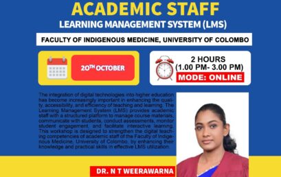 An Online Workshop for Academic Staff – LMS