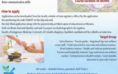 Certificate Course in Ayurveda Wellness Tourism